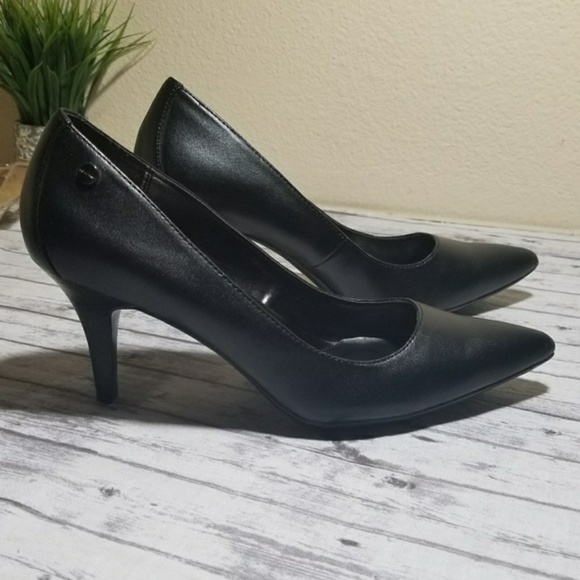 Calvin Klein Shoes - Calvin Klein Classic Leather Mid Nadine Heels